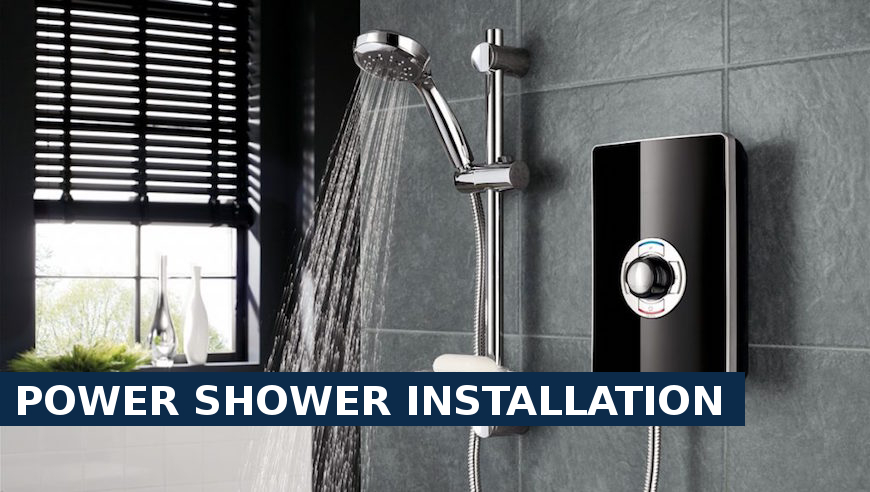 Power shower installation Mitcham